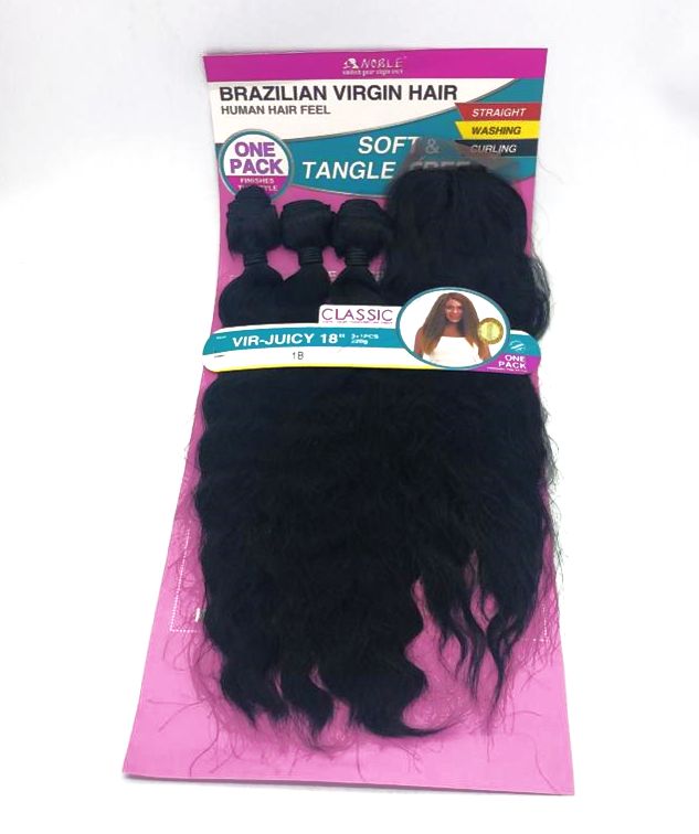 Noble's VIR-JUICY 18" 3 + 1PCS 220G Hair Extension  18"