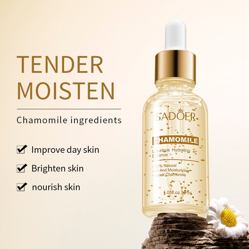 SADOER Aloe Vera/Rose/Chamomile Luxury Moisturizing Essence Shrink Pores and Moisturize Essence Liquid