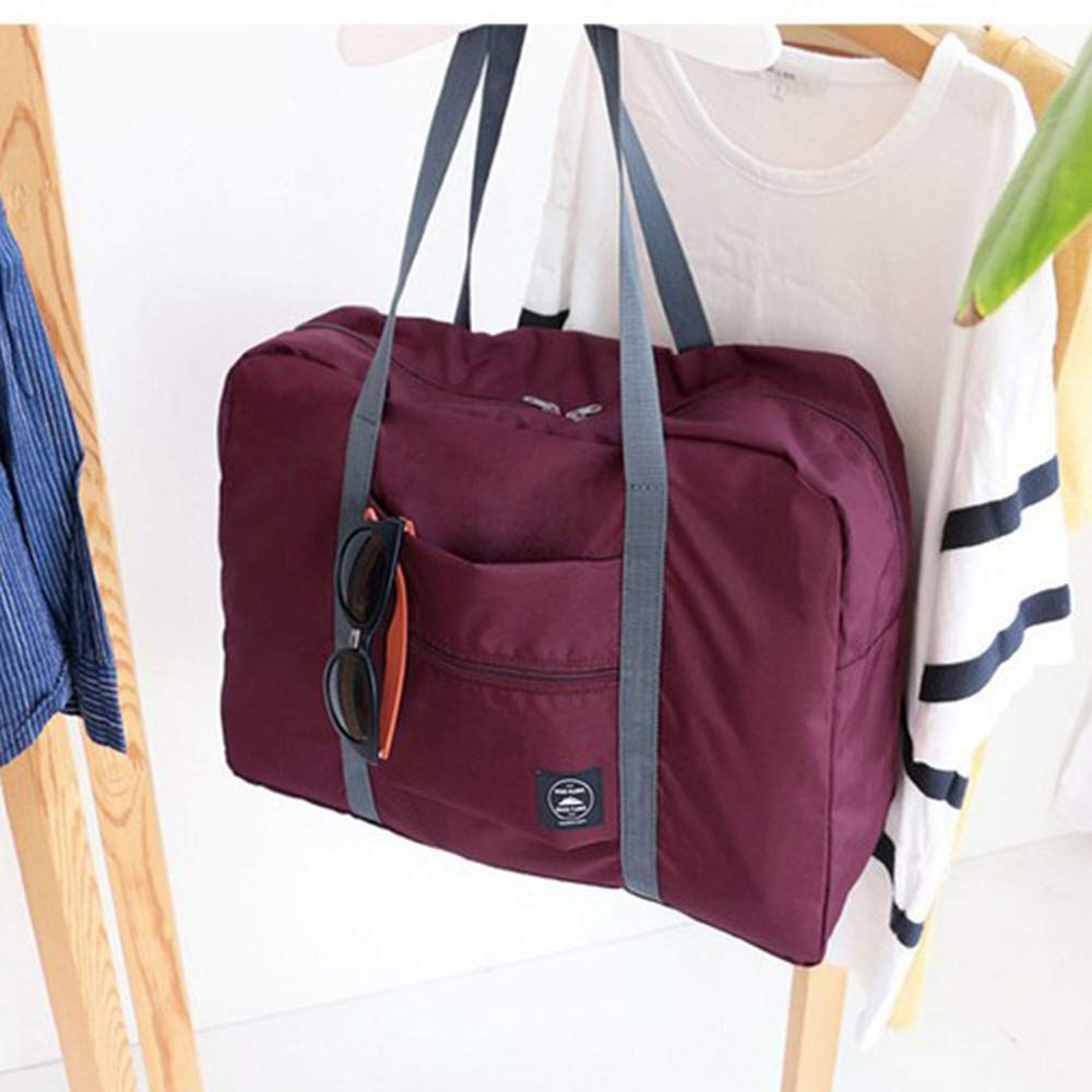 S101 Foldable Travel Duffel Bag, Waterproof Carry On Luggage Bag, Lightweight Travel Luggage Bag for Sports, Gym, Vacation