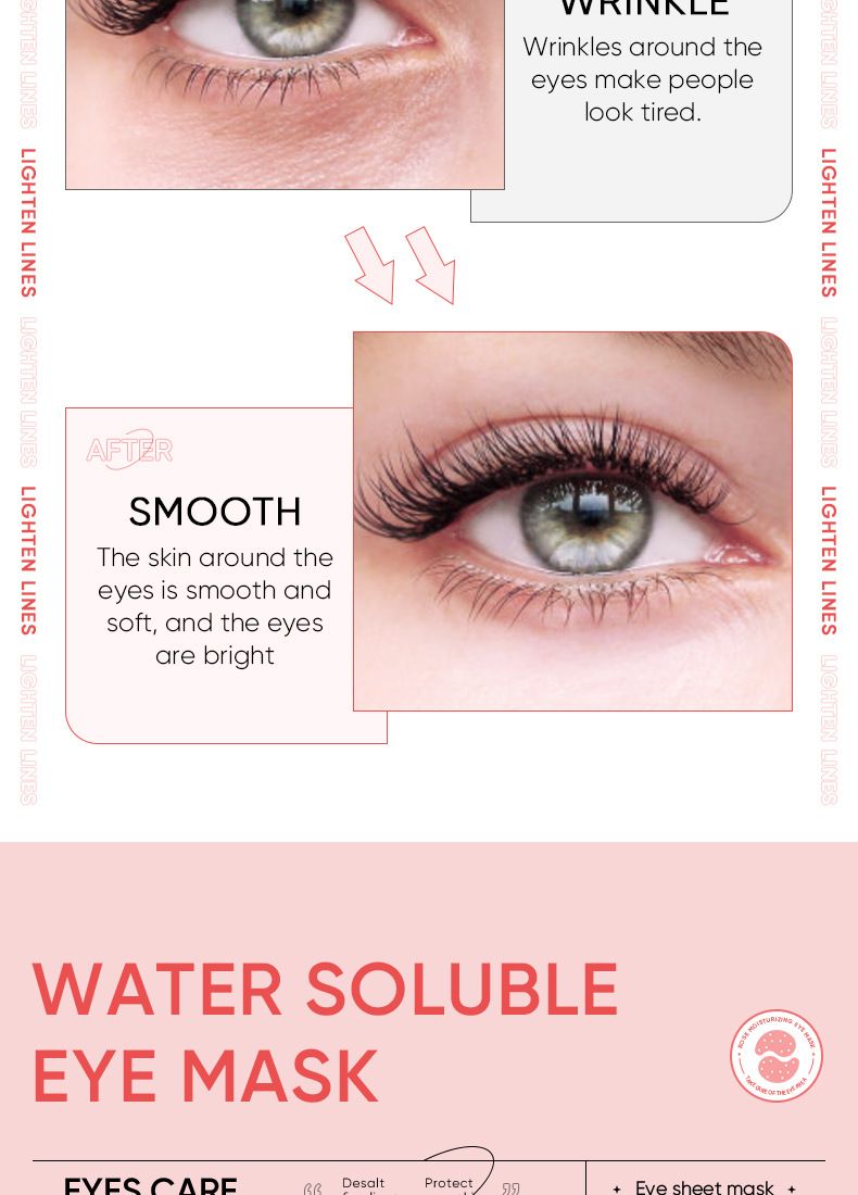 Rose Starry Sky Eye Mask Hydrating Eye Care Eye Mask