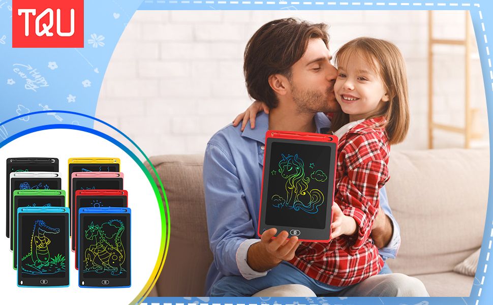 LCD Writing Tablet 8.5 & 12 Inch Electronic Writing Drawing Pads Portable Doodle Board Gifts for Kids Office Memo Home Whiteboard