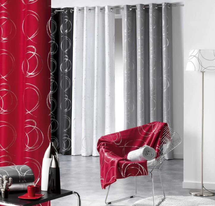 Quality Luxury Polyester Printed Designer 140x250CM Room Interior Window Curtains With Grommets