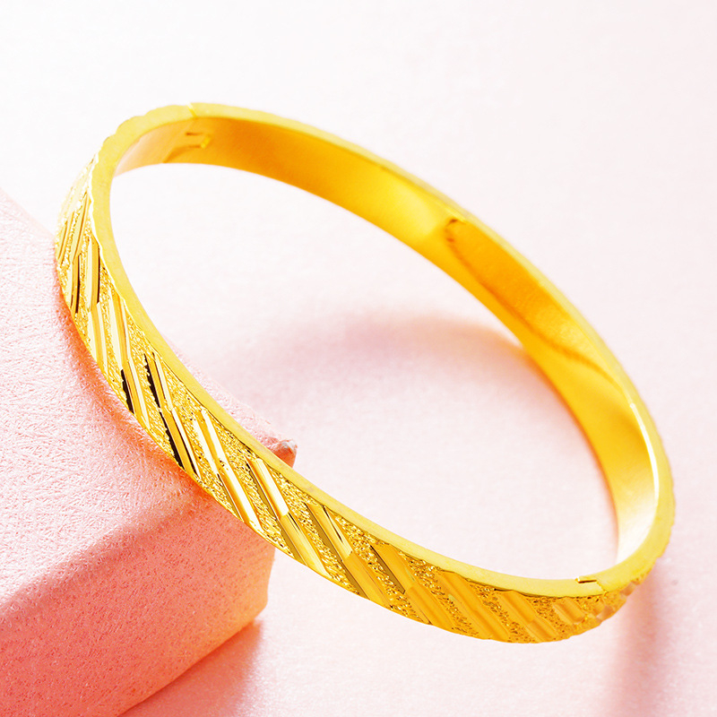 SZA0117 Women's Fashion Meteor Shower Clasp Bracelet Gold Frosted Adjustable Buckle Bracelet