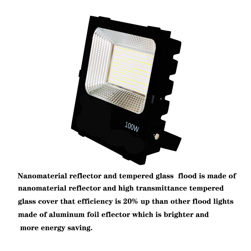 Cozy Cottage Flood Light Outdoor 100W LED Flood Light Plug in, LED Work Light  IP66 Waterproof Outside Security Light 6000K Daylight White Floodlight for Yard, Garden, Playground