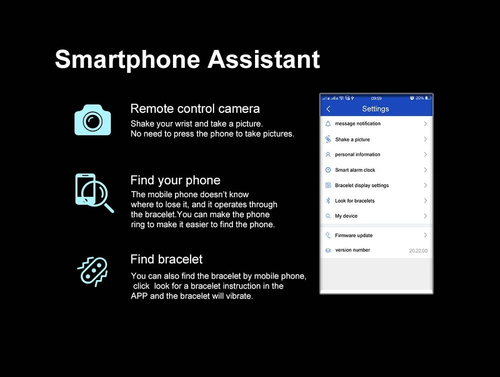 Smart Band Watch Color Screen Heart Rate Monitor Smart Bracelet Sports Fitness Tracker for IOS Android