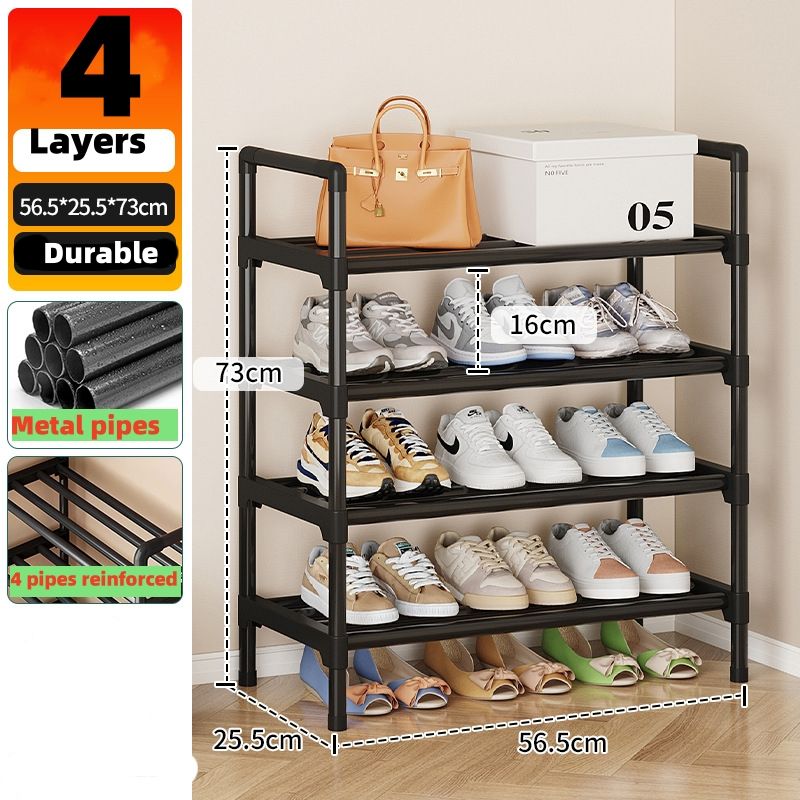 Length 44 cm 2 layers ，3 layers, 4 layers ,5 layers CRRSHOP lenght 56.5cm 3 layers, 4 layers ,5 layers , 6 layers,7 layers ,8 layers  Storage Rack, simple household use, multi-layer entrance, indoor storage rack dust-proof dormitory storage rack, shoe cabinet