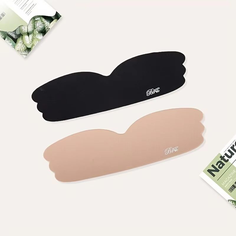 MM004 1 Piece Push Up Invisible Strapless Bra Silicone Self Adhesive Bras Nipple Cover Big Breasts Gathered Bralettes Underwear Bridal