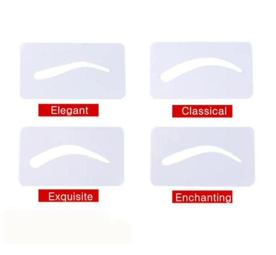 4Pcs thrush card thrush card thrush type environmentally friendly silicone thrush Makeup tool