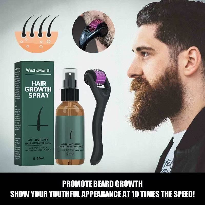 West Month moustache spray set moisturizing spray moustache care promoting growth thick liquid