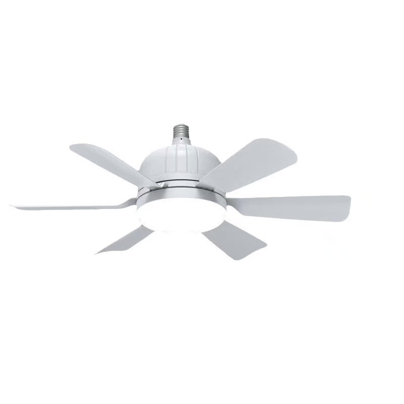 18" Socket Ceiling Fan 40W Light with Remote Control, E27 Based Easy install,LED Ceiling Fan with 3 Color Lights, Adjustable Color Temperature 3000K-6500K white