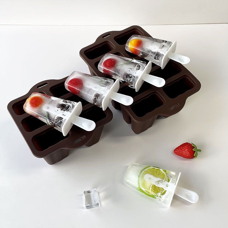Popsicle Mould，Popsicle Molds 6 Pieces Silicone Ice Pop Molds BPA Free Popsicle Mold Reusable Easy Release Ice Pop Make 