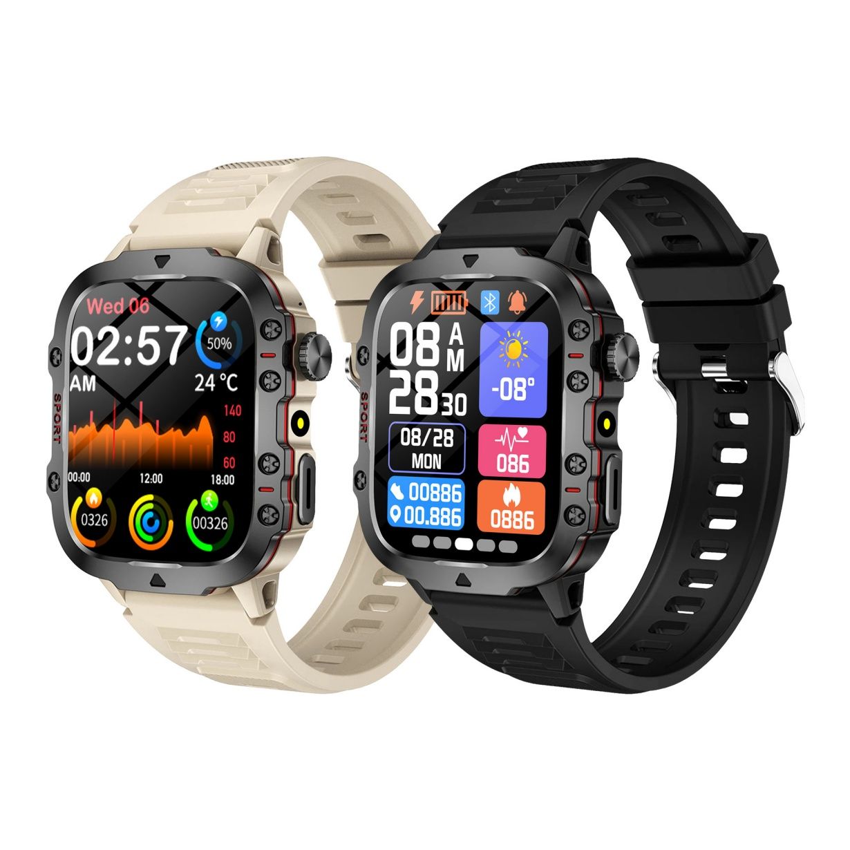 New H19 Smart Wrist Watch with HD Clear Screen, Bluetooth Call Supported, Multi‑Sports Modes and Step Counting Function, Daily Fitness Activity Tracker for Sports & Casual Wear