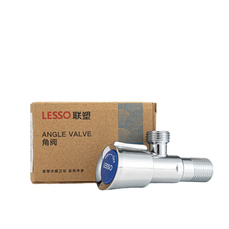 Liansu thickened triangle valve water heater stop valve 304 stainless steel hot and cold universal faucet 4-point angle valve