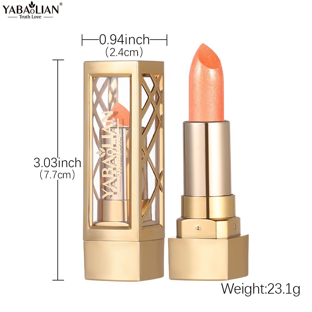 YABAO LIAN 12 Colors Shine Lipstick, Diamond Glitter Lipstick, Long Lasting Waterproof Moisturizing Lip Makeup, High Pigment Shimmer Lip Stick for Women
