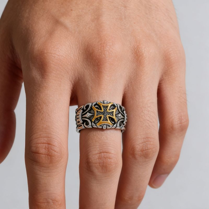 Cross ring Adjustable opening premium feel fashion trend men women