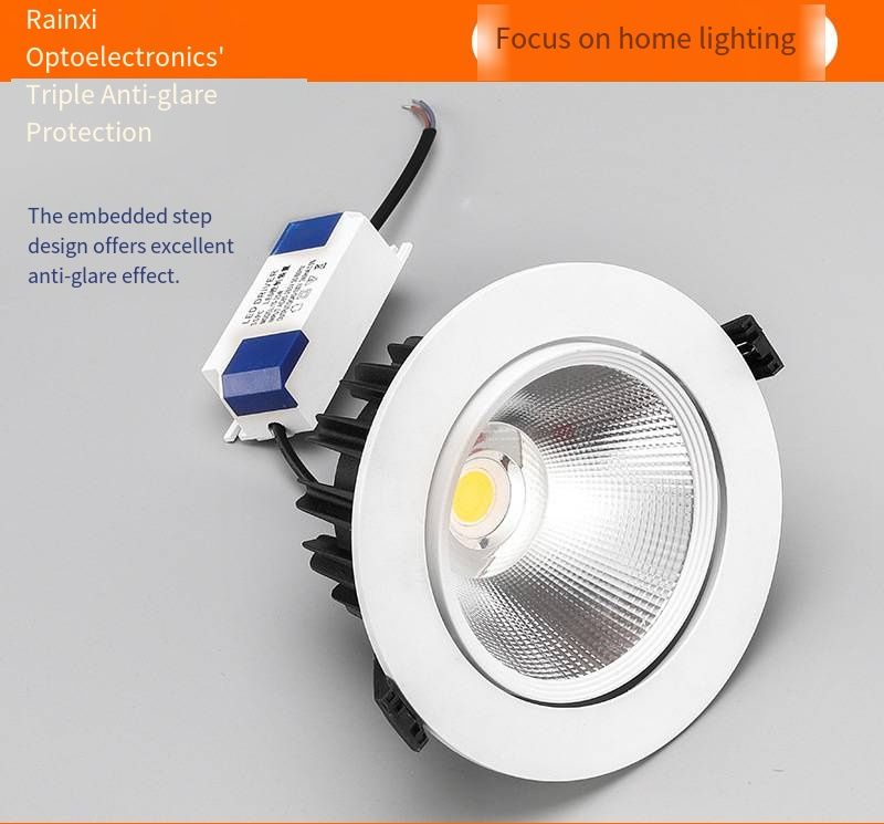 Super Bright LED Recessed Ceiling Light COB Spot Light Downlight 3W 5W 7W 9W 12W 18W for Home Commercial Use Focus Spot Lighting