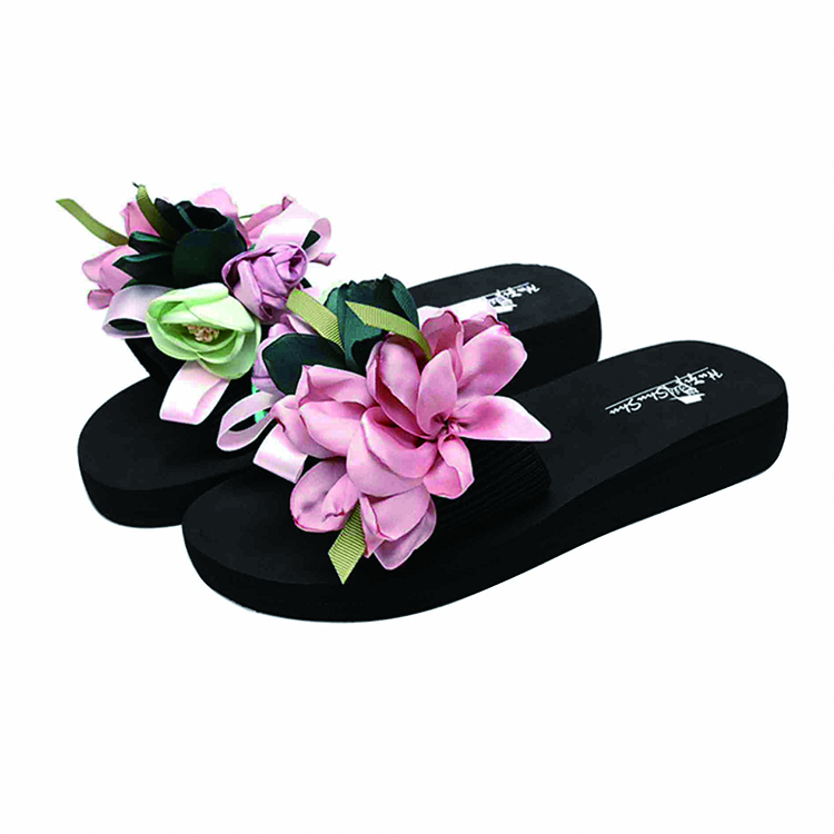 High-heel Flat Sandals, Fashionable Slope-heel Platform Ladies Sandals And Slippers, Beach Sandals