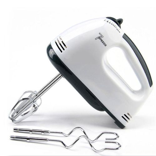 General 7 Speed Electric Hand Mixer Scarlett Egg Beater Cake Baking Whisk - White