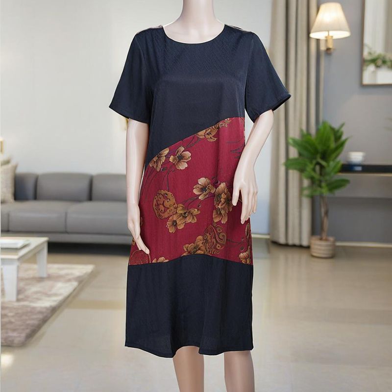 92% Silk Women Dress- Custom Digital Printing Women Dress
