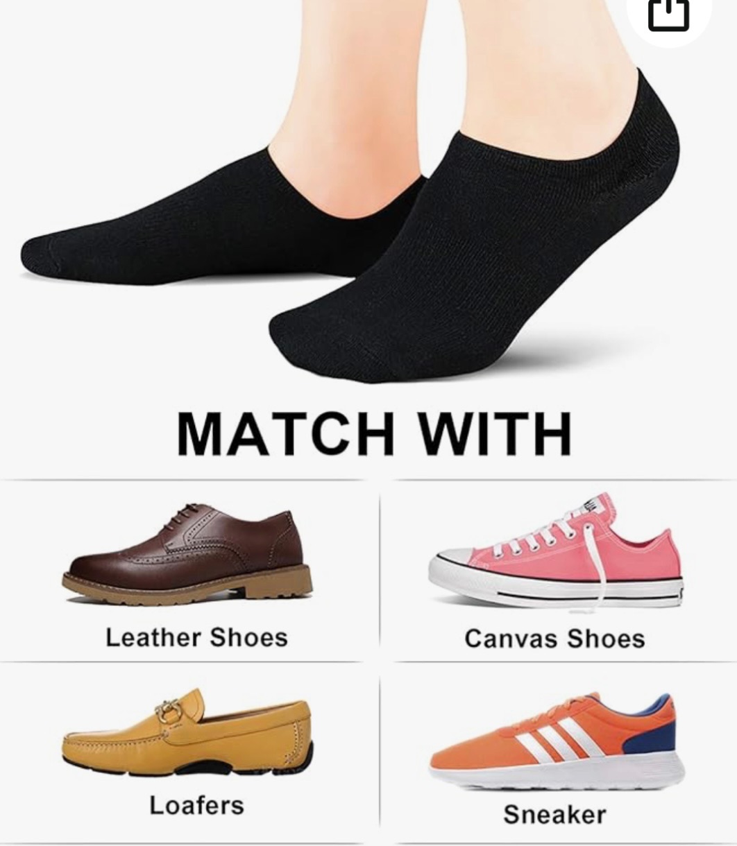 No Show Socks Womens and Men Low Cut Ankle Short Anti-slid Athletic Running Novelty Casual Invisible Liner Socks 6 pairs
