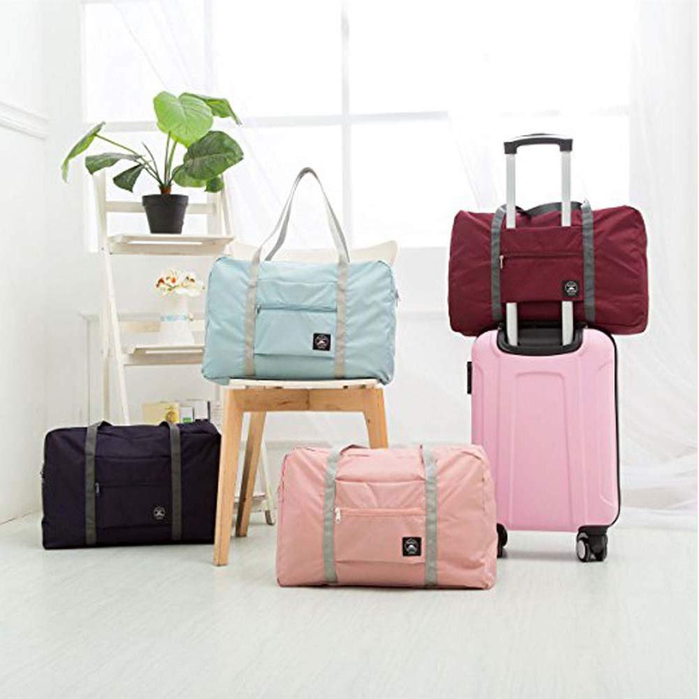 S101 Foldable Travel Duffel Bag, Waterproof Carry On Luggage Bag, Lightweight Travel Luggage Bag for Sports, Gym, Vacation