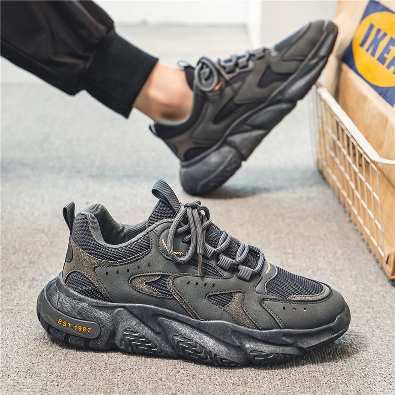 2088 Men's Shoes New Breathable Mesh Shoes Men's Trend Versatile Inner Height Sports and Casual Running Shoes