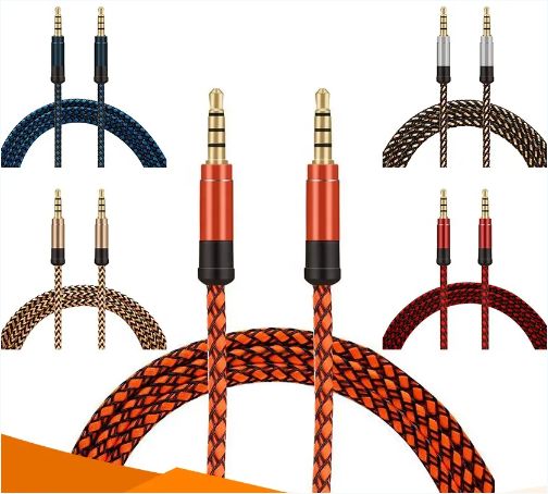 3.5M Aux Cable 3.5mm Jack Audio Cable Speaker Wire For Car Headphone iPhone Samsung Xiaomi Phone PC MP3
