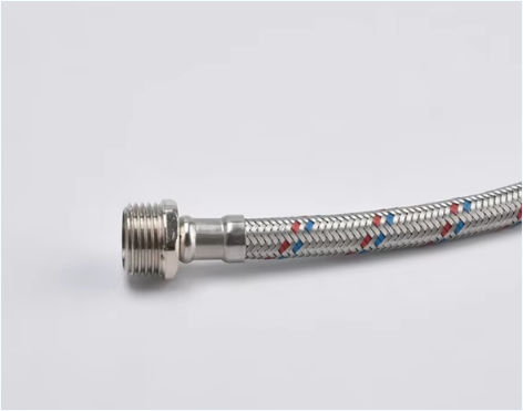 60cm Long flexible metal hose Fittings Braided Stainless Steel Wire Flexible Braided Metal Hose
