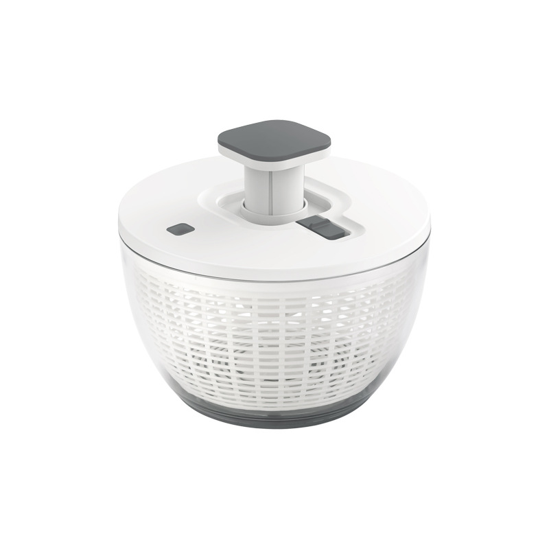 Press Type Vegetable Fruit Spinner Dryer Large Capacity Kitchen Salad Strainer Water Remover