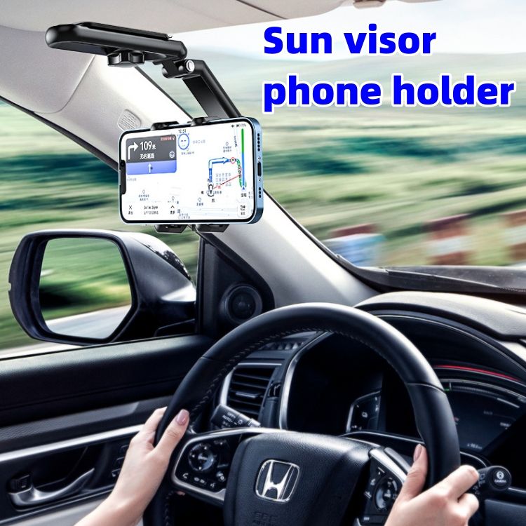Phone Stand Multi functional car holder Sun visor rear seat shooting Cellphone Mount CRRSHOP Phone Holder Kitchen desktop car phone holder