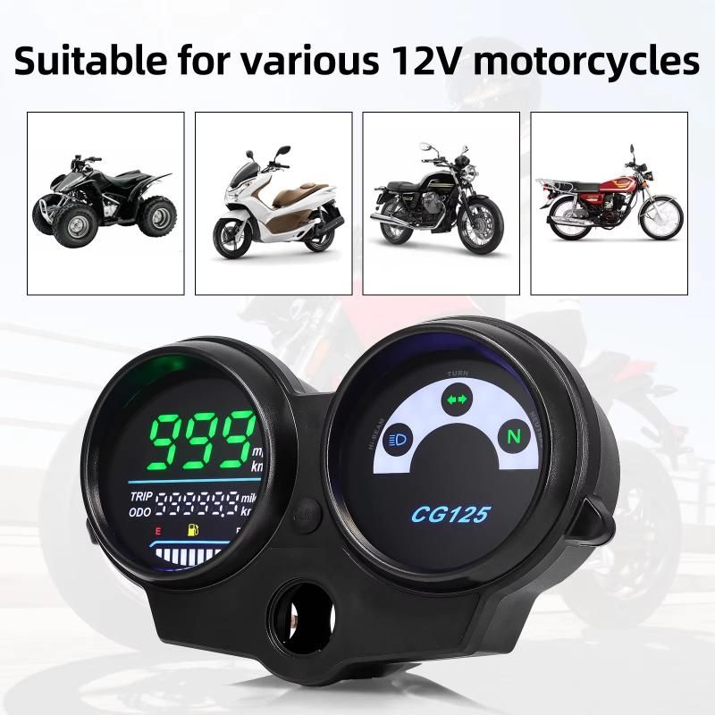 CG125 LCD Digital Motorcycle Speedometer for CG125 Year 2000 to 2008 Fan 125 Titan 125 2013 Dashboard Brazil for Honda Motor Panel