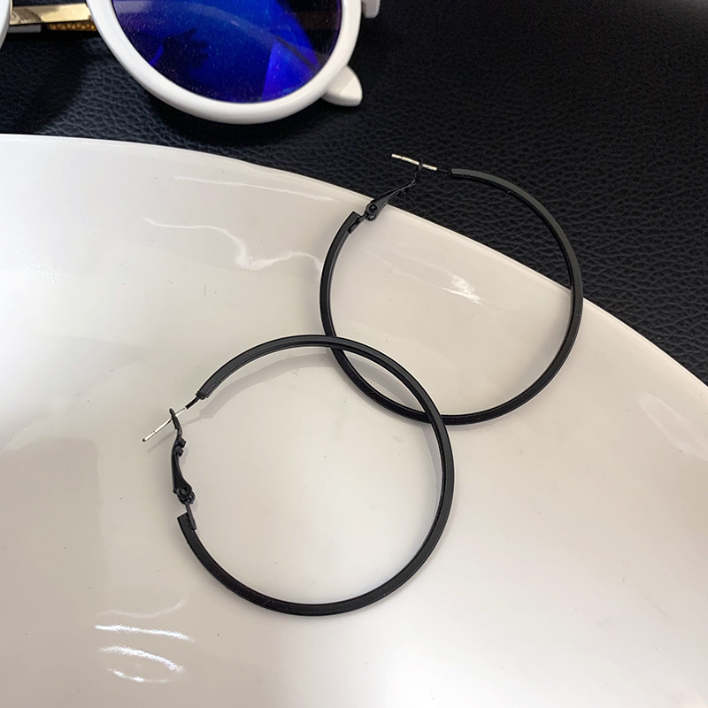 LE582 Fashion Oversize Circle Hoop Earrings for Women Girl New Geometric Round Earring