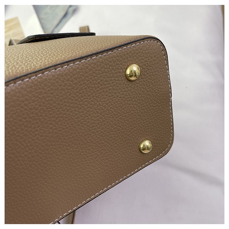 Miss DG 2025 new fashion texture bag casual trend large capacity shopping bag handbag