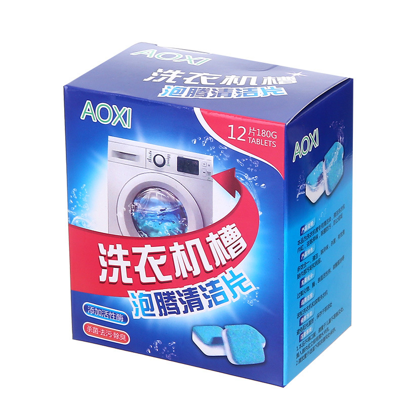 a872-01 Washing Machine Cleaner Tablets, 12Pcs Solid Deep Cleaning Tablet, Finally Clean All Washer Machines Including HE Front Loader Top Load