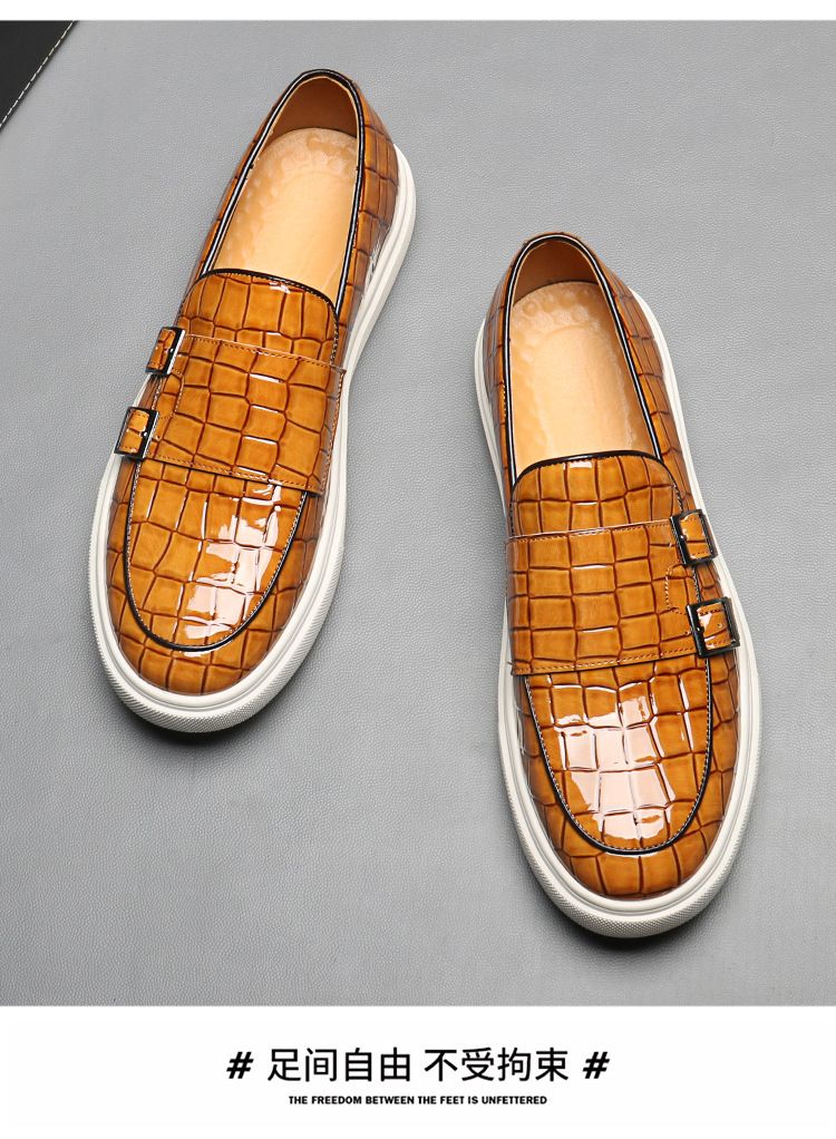 Men's summer breathable 2025 new style casual one-step loafers, men's business formal leather shoes