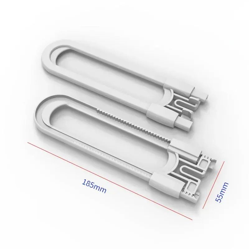 1PCS Baby Proofing Cabinet Locks Adjustable U Shaped Latches for Drawers Fridges Closet Modern Lock with Extra Secure Buttons
