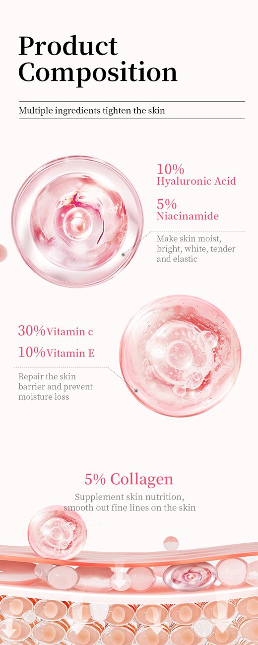 5 in 1 essence moisturizing, hydrating, moisturizing, anti-wrinkle and brightening skin tone