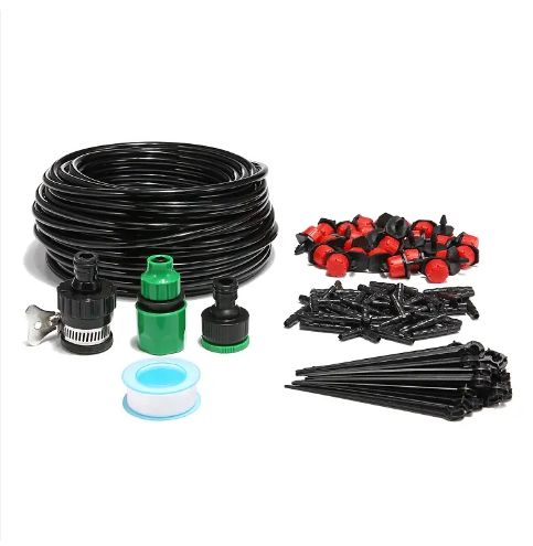 Automatic Micro Drip Irrigation System Plant Watering Garden Hose Kits With Adjustable Dripper Smart Controller Suits