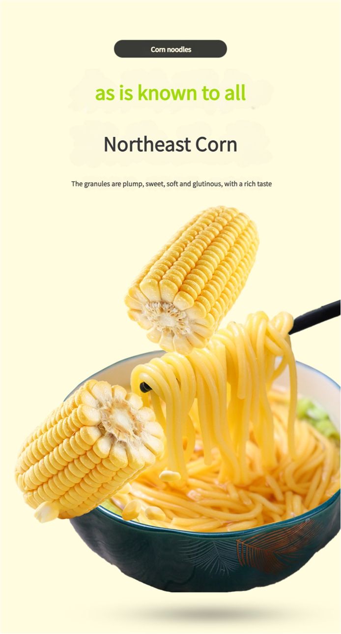 Corn noodles, fast food noodles, coarse grains