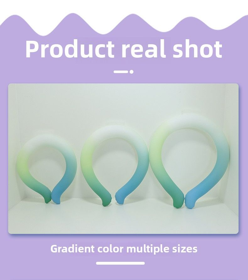 Summer product new upgrade  hot-selling gradual change neck ice ring unisex ice collar cooling ring