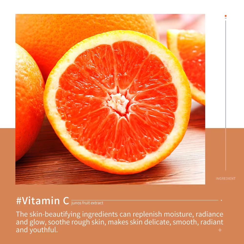 SADOER Organic Orange Extract Essence Whitening Serum Vitamin C Skin Rejuvenating Revitalizer Facial Serum