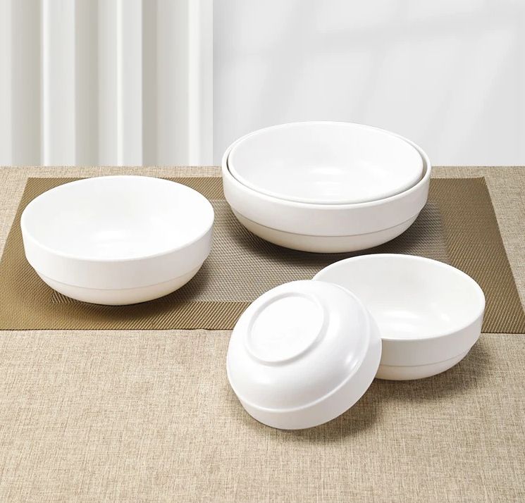 Small White Ceramic Round Bowl Factory Price Small Size Porcelain Bowl Dinnerware Bulk Ceramic Bowls T-30