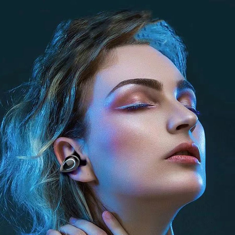 Wireless clip ear bluetooth headset bone conduction not into the ear ultra-long battery life mini high sound quality noise reduction bluetooth universal