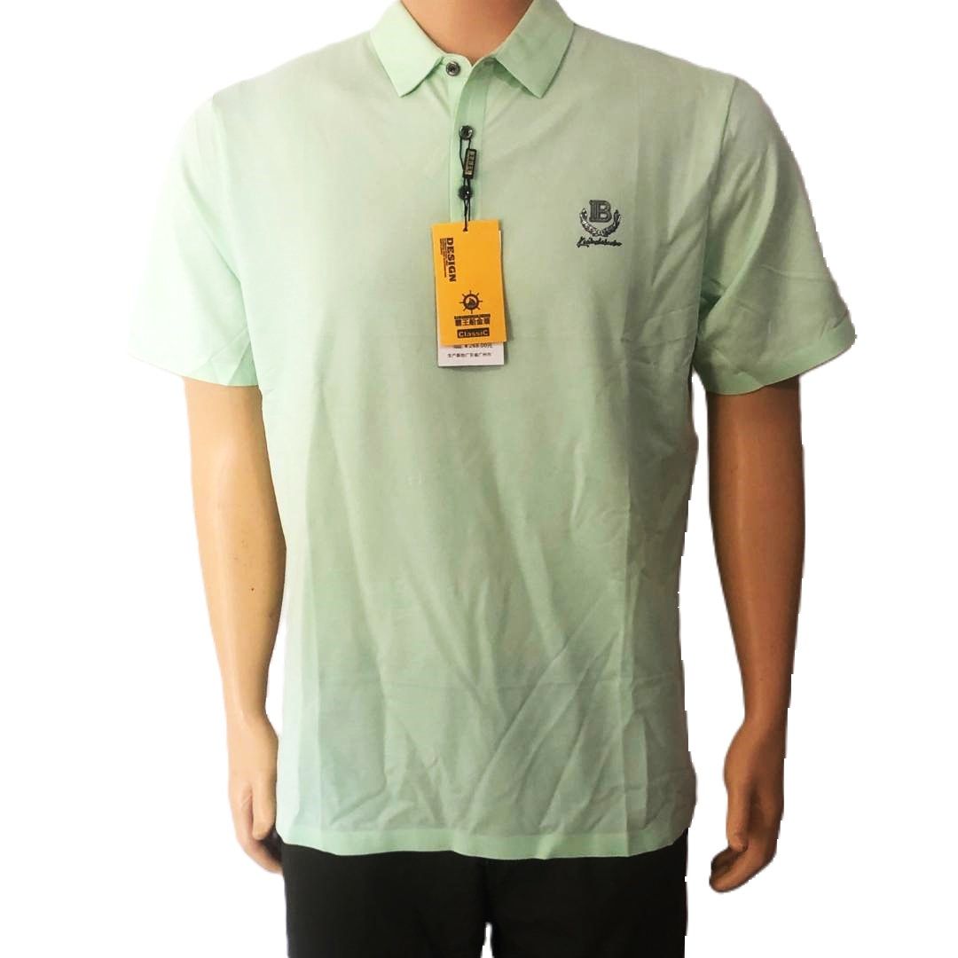 100% Cotton High- Quality 15 Colors Golf Poloshirts Team Work Shirt Pique Cotton Mens Polo Shirts Lacoste (LIGHT GREEN)