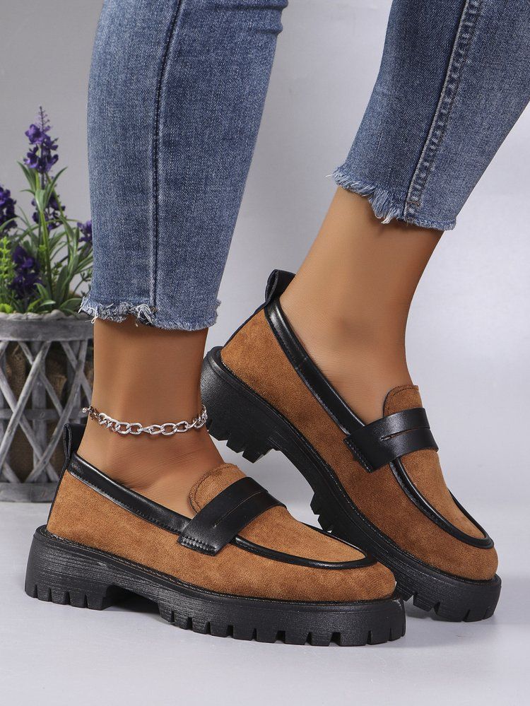 Large size loafer shoes 2024 new single shoe leopard print British style fashion shoes temperament 100 suede women's shoes 099