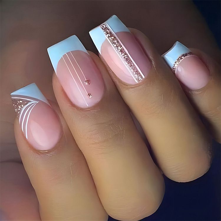 Fake Nail Short Pink Clor Mother's Day Gift Women Make Up SetPink 