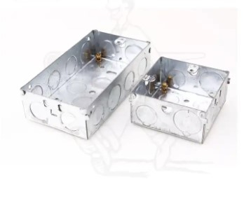 5PCS 3" x 6" Metallic Outlet Boxes BS4662 British Standard 35mm 47mm depth electrical metal junction Box Anti-Rust
