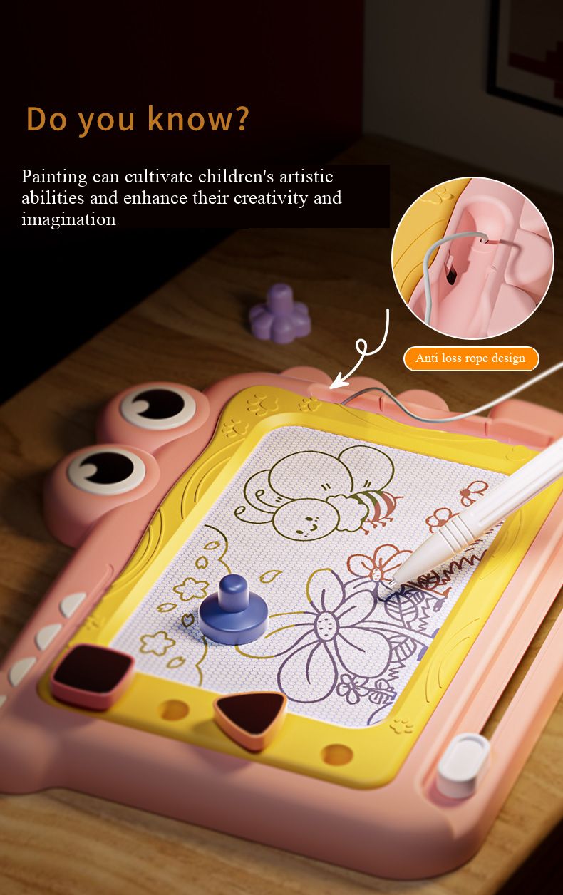 Children’s Colorful Erasable Magnetic Drawing Board, Toddler Graffiti Writing Board, Home Kindergarten Baby Handwriting Toy, Safe Non-Toxic Magnetic Doodle Board for Boys