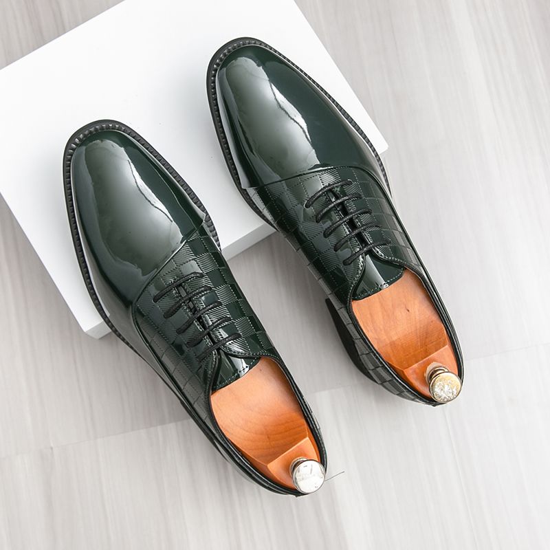 Men Patent Leather Formal Shoes Man Luxury Elegant Dress Shoe Male Footwears The Suit For Official Office Wedding Party Business