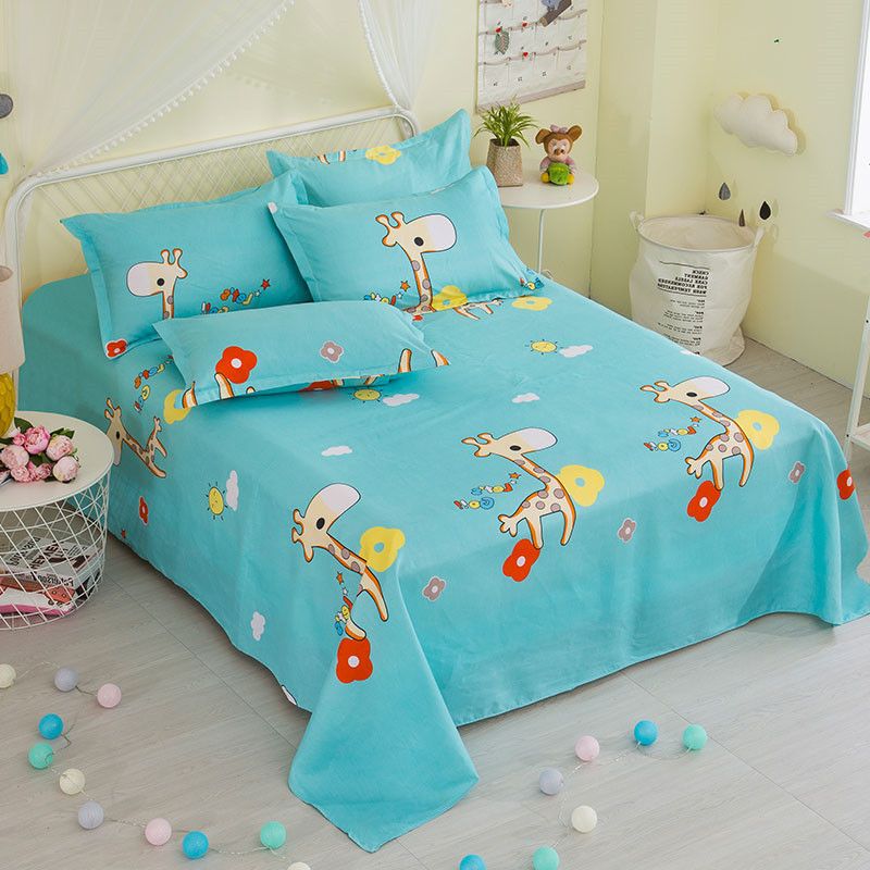 Bed Sheet Bedding 3-piece set CRRSHOP home Bed sheet + 2 pillowcases Skin friendly brushed bed sheets, pillowcases, single and double setscolor  # 11